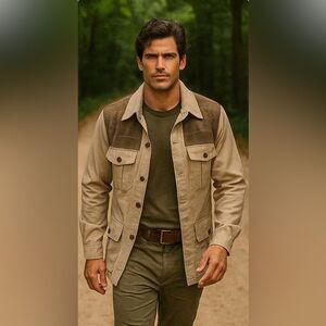 NWT Rare Deadstock! Vintage Bob Allen Gun Club Hunting Shirt & brown 44 XL